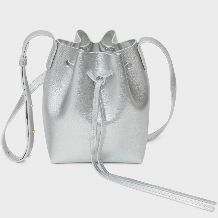 Women's Mansur Gavriel Mini Mini Bucket Bags Silver | AU 1658ZG